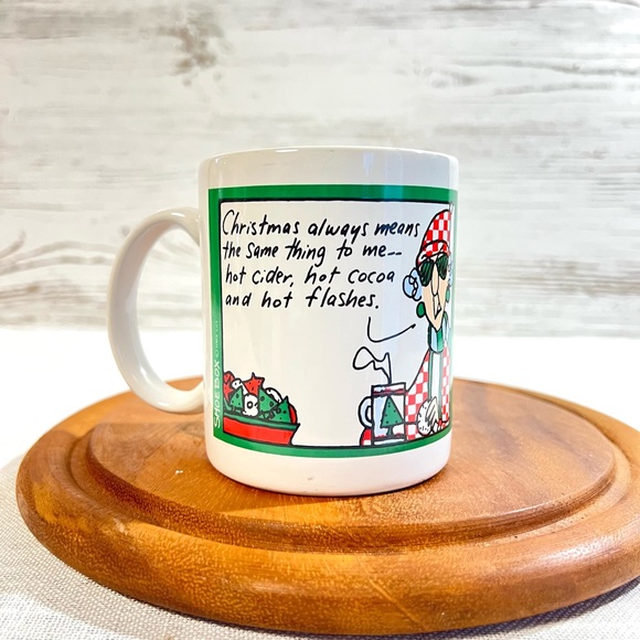 Vintage shoebox Maxine hot flashes Christmas mug cup - Picture 2 of 5